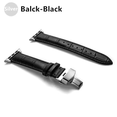 Genuine Crocodile Leather Strap for Apple Watch Band 44mm 40mm 42mm 38mm 45mm 41mm Series 7/SE/6/5/4/3/8