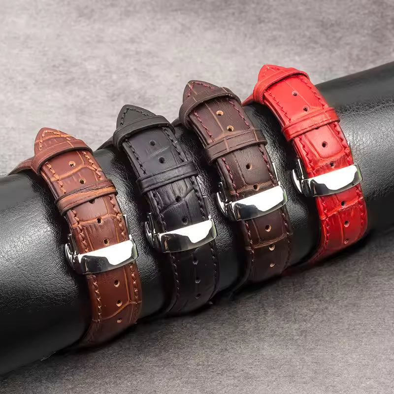 Genuine Crocodile Leather Strap for Apple Watch Band 44mm 40mm 42mm 38mm 45mm 41mm Series 7/SE/6/5/4/3/8