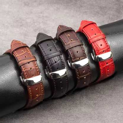 Genuine Crocodile Leather Strap for Apple Watch Band 44mm 40mm 42mm 38mm 45mm 41mm Series 7/SE/6/5/4/3/8
