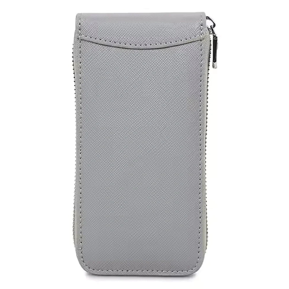 Genuine Saffiano Leather Single Slot Watch Case - Watch Storage Gift for Men & Women