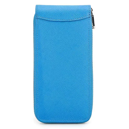 Genuine Saffiano Leather Single Slot Watch Case - Watch Storage Gift for Men & Women