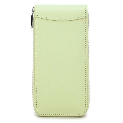 Genuine Saffiano Leather Single Slot Watch Case - Watch Storage Gift for Men & Women