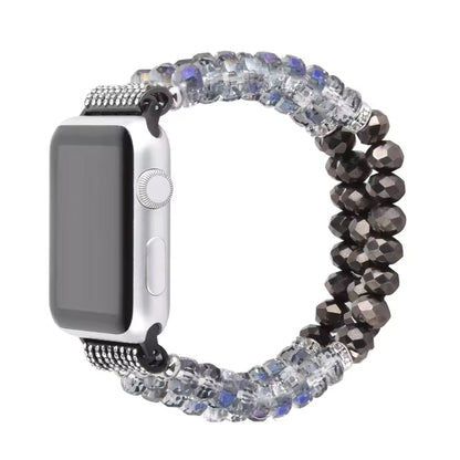 Jewelry Beaded Elastic Bracelet for Apple Watch Band iWatch Series Ultra/2/10/9/8/7/6/5/4/3/SE