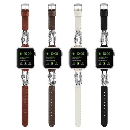 Leather Bracelet for Apple Watch Band iWatch Series Ultra2/10/9/8/7/6/5/4/3/SE