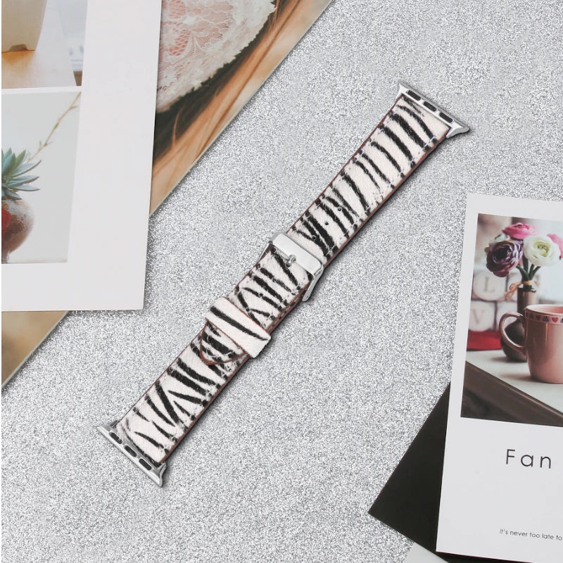 Leather Bracelet for Apple Watch Band iWatch Series Ultra2/10/9/8/7/6/5/4/3/SE