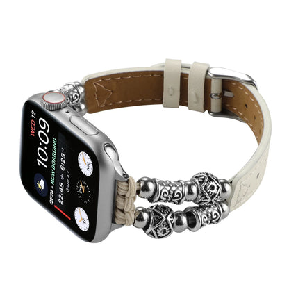 Leather Bracelet for Apple Watch Band iWatch Series Ultra2/10/9/8/7/6/5/4/3/SE