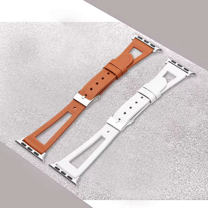 Leather Hollow Strap for Apple Watch Band iWatch Series Ultra/10/9/8/7/6/5/4/3/SE