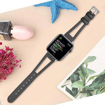 Leather Hollow Strap for Apple Watch Band iWatch Series Ultra/10/9/8/7/6/5/4/3/SE