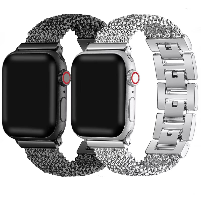 Link Stainless Steel Bracelet for Apple Watch Band iWatch Series 10/9/8/7/6/5/4/SE