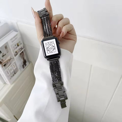 Link Stainless Steel Bracelet for Apple Watch Band iWatch Series 10/9/8/7/6/5/4/SE