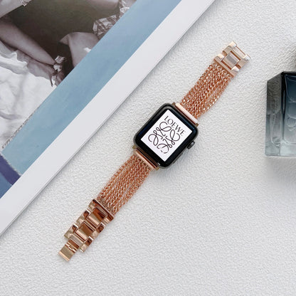 Link Stainless Steel Bracelet for Apple Watch Band iWatch Series 10/9/8/7/6/5/4/SE