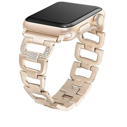 Luxury Diamond Stainless Steel Bracelet for Apple Watch Band iWatch Series Ultra2/10/9/8/7/6/5/4