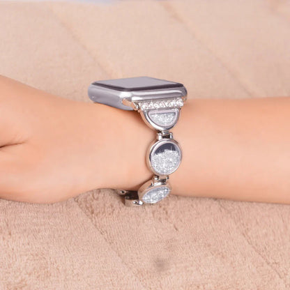 Luxury Stainless Steel Diamond Bracelet for Apple Watch Band iWatch Series Ultra3/11/10/9/8/7/6/5/4/SE