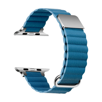 Magnetic Leather Strap for Apple Watch Ultra3 Band 49mm 41mm 44mm 42mm 40mm Series 11/10/9/8/7/6/5/4/SE3