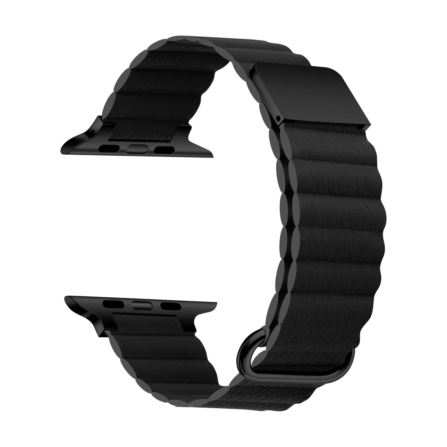 Magnetic Leather Strap for Apple Watch Ultra3 Band 49mm 41mm 44mm 42mm 40mm Series 11/10/9/8/7/6/5/4/SE3