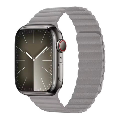 Magnetic Leather Strap for Apple Watch Ultra Band 45mm 41mm 49mm 44mm 40mm 42mm Series 9/8/7/3/4/5/6/SE2