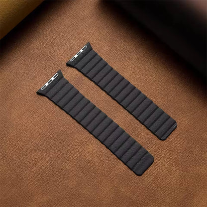 Magnetic Leather Strap for Apple Watch Ultra Band 45mm 41mm 49mm 44mm 40mm 42mm Series 9/8/7/3/4/5/6/SE2