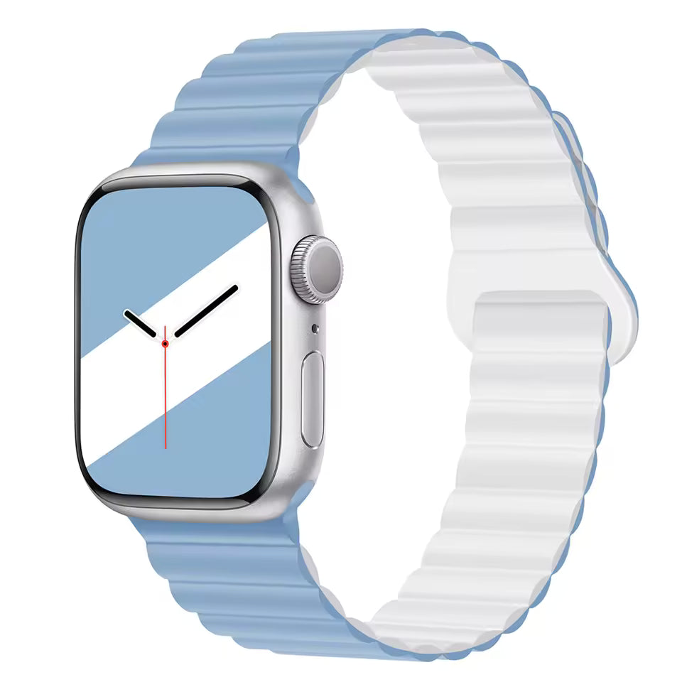 Magnetic Loop Silicone Strap for Apple Watch Ultra/2/10/9/8/7/6/5/4/3/SE2