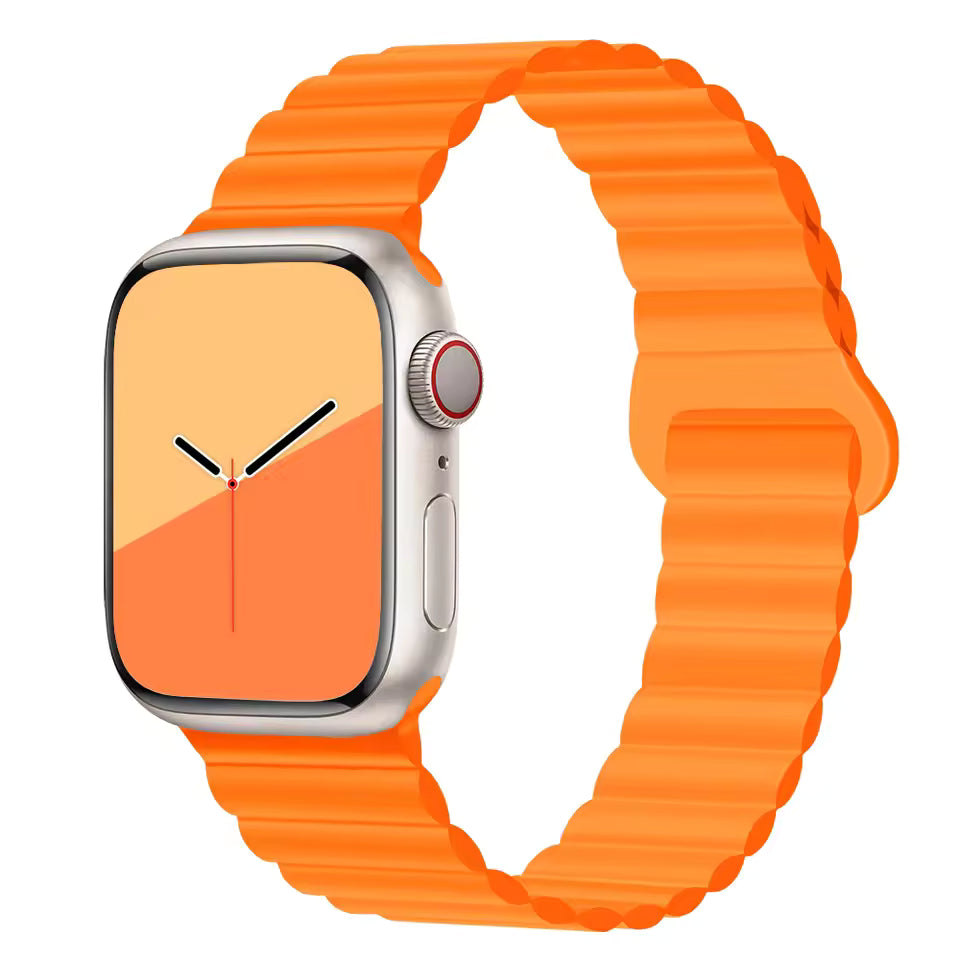Magnetic Loop Silicone Strap for Apple Watch Ultra/2/10/9/8/7/6/5/4/3/SE2