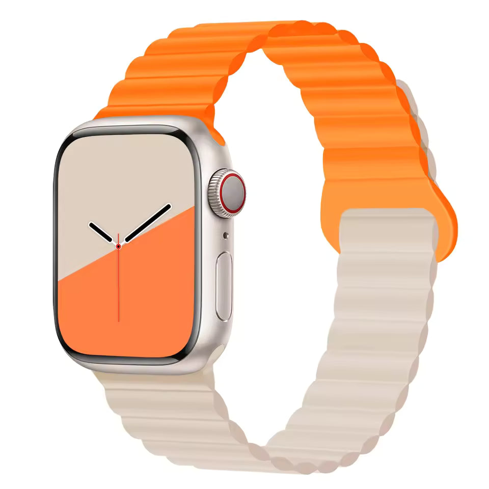 Magnetic Loop Silicone Strap for Apple Watch Ultra/2/10/9/8/7/6/5/4/3/SE2