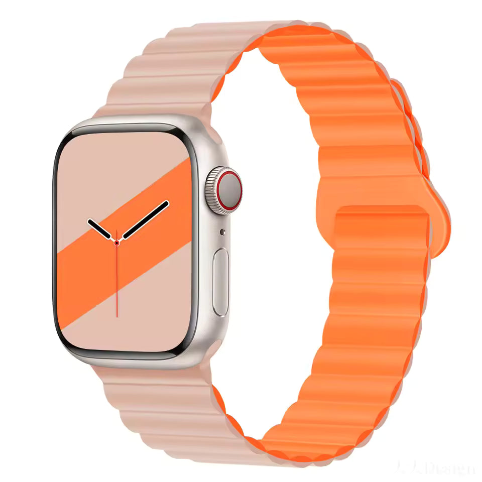 Magnetic Loop Silicone Strap for Apple Watch Ultra/2/10/9/8/7/6/5/4/3/SE2