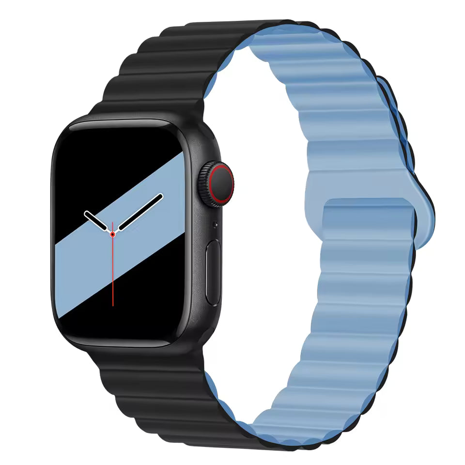 Magnetic Loop Silicone Strap for Apple Watch Ultra/2/10/9/8/7/6/5/4/3/SE2