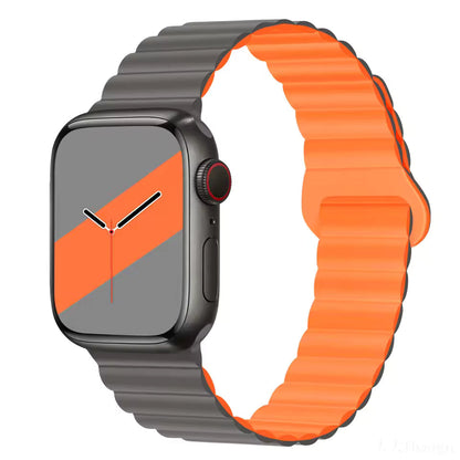 Magnetic Loop Silicone Strap for Apple Watch Ultra/2/10/9/8/7/6/5/4/3/SE2