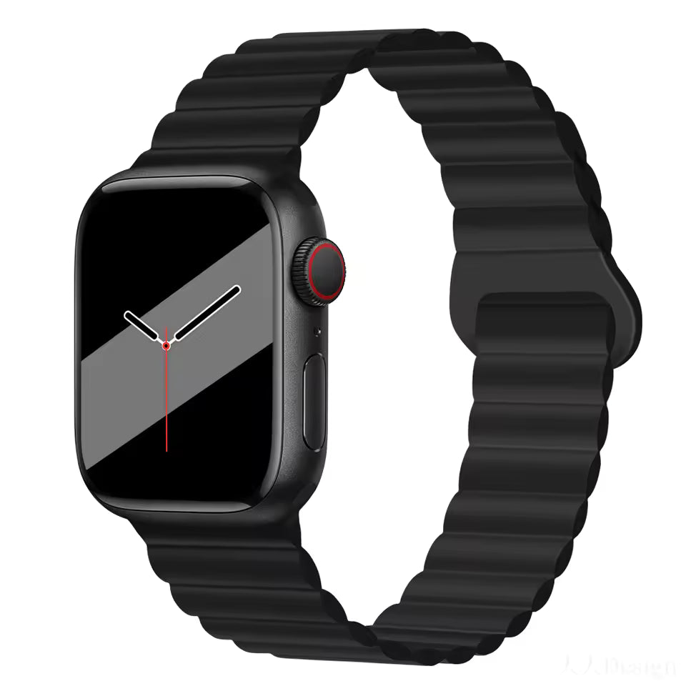 Magnetic Loop Silicone Strap for Apple Watch Ultra/2/10/9/8/7/6/5/4/3/SE2