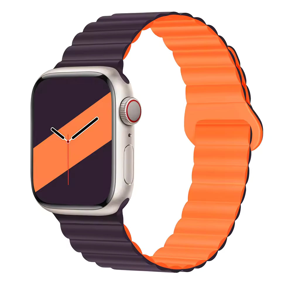 Magnetic Loop Silicone Strap for Apple Watch Ultra/2/10/9/8/7/6/5/4/3/SE2