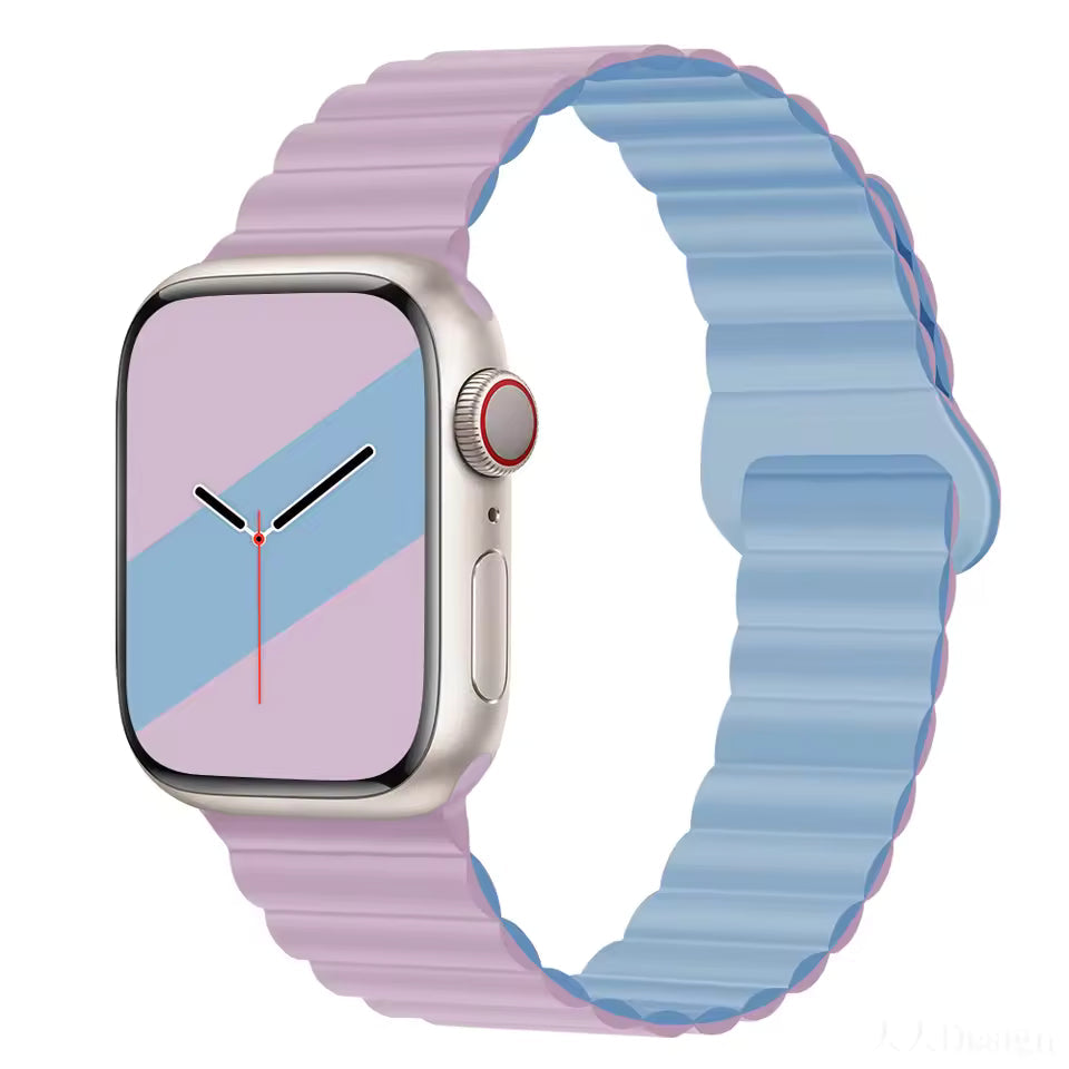 Magnetic Loop Silicone Strap for Apple Watch Ultra/2/10/9/8/7/6/5/4/3/SE2