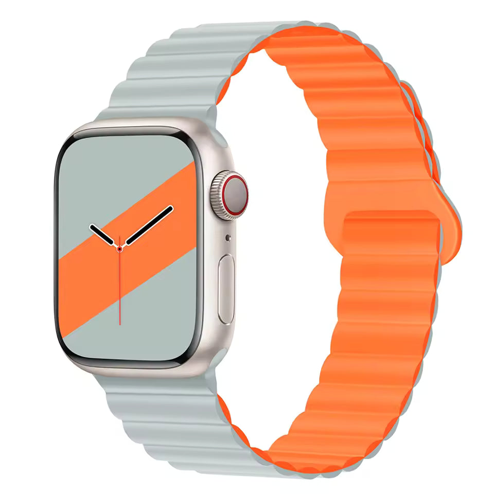 Magnetic Loop Silicone Strap for Apple Watch Ultra/2/10/9/8/7/6/5/4/3/SE2