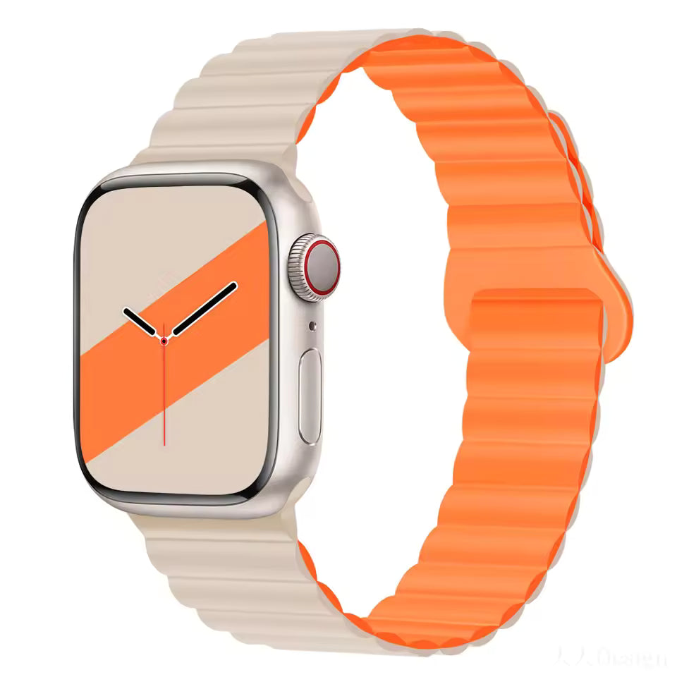 Magnetic Loop Silicone Strap for Apple Watch Ultra/2/10/9/8/7/6/5/4/3/SE2