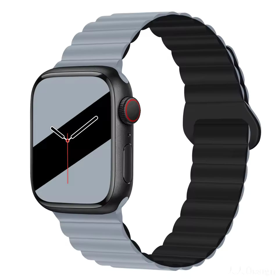 Magnetic Loop Silicone Strap for Apple Watch Ultra/2/10/9/8/7/6/5/4/3/SE2