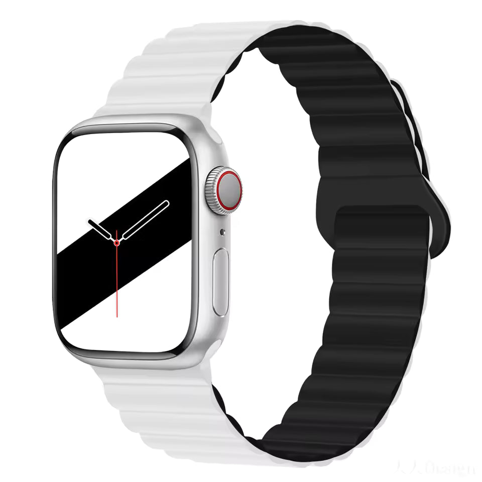 Magnetic Loop Silicone Strap for Apple Watch Ultra/2/10/9/8/7/6/5/4/3/SE2