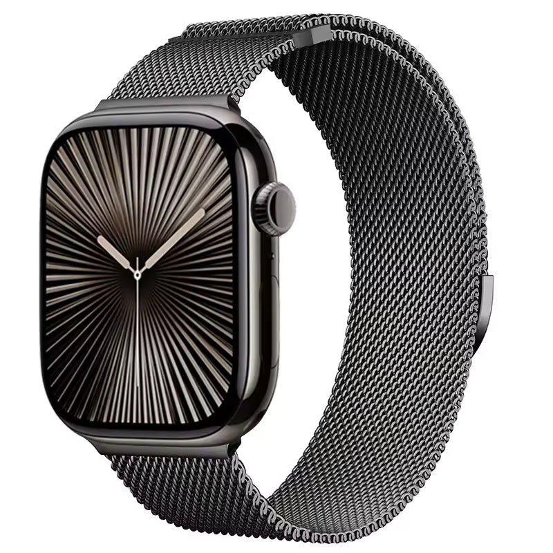 Magnetic Metal Milanese Bracelet for Apple Watch Ultra3/2 Band 49mm 46mm 45mm 41mm 44mm 40mm Series 11/10/9/8/7/6/5/4/SE2