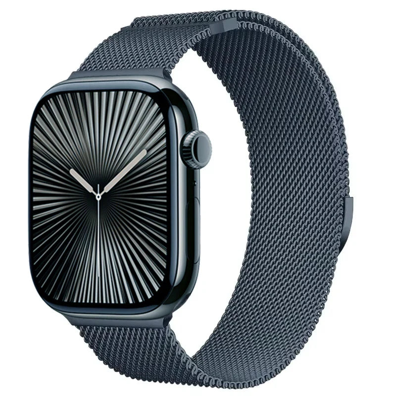 Magnetic Metal Milanese Bracelet for Apple Watch Ultra3/2 Band 49mm 46mm 45mm 41mm 44mm 40mm Series 11/10/9/8/7/6/5/4/SE2