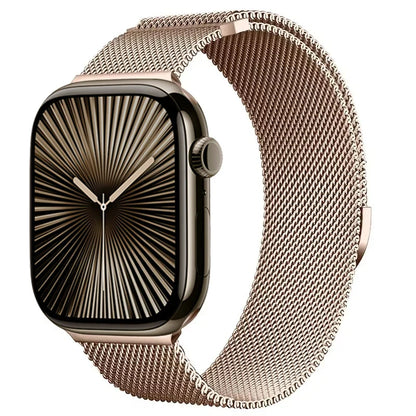 Magnetic Metal Milanese Bracelet for Apple Watch Ultra3/2 Band 49mm 46mm 45mm 41mm 44mm 40mm Series 11/10/9/8/7/6/5/4/SE2