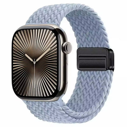 Magnetic Nylon Braided Bracelet for Apple Watch Ultra 2/3 Band 49mm 46mm 45mm 41mm 44mm 40mm Series 11/10/9/8/7/6/5/4/SE