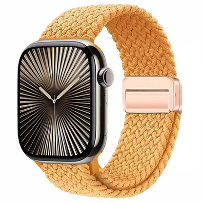 Magnetic Nylon Braided Bracelet for Apple Watch Ultra 2/3 Band 49mm 46mm 45mm 41mm 44mm 40mm Series 11/10/9/8/7/6/5/4/SE