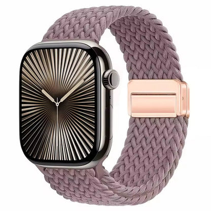 Magnetic Nylon Braided Bracelet for Apple Watch Ultra 2/3 Band 49mm 46mm 45mm 41mm 44mm 40mm Series 11/10/9/8/7/6/5/4/SE