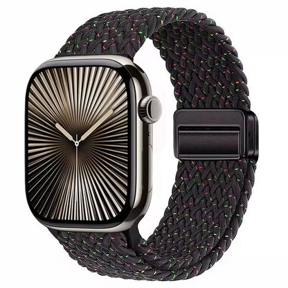 Magnetic Nylon Braided Bracelet for Apple Watch Ultra 2/3 Band 49mm 46mm 45mm 41mm 44mm 40mm Series 11/10/9/8/7/6/5/4/SE
