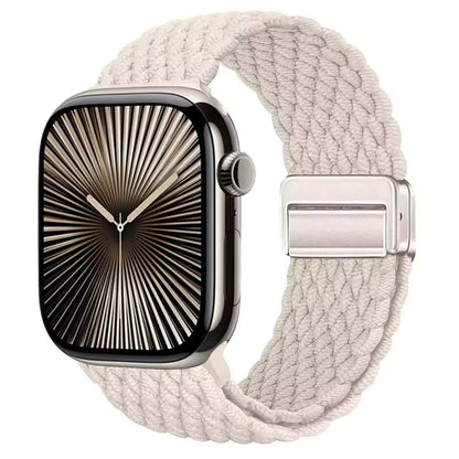 Magnetic Nylon Braided Bracelet for Apple Watch Ultra 2/3 Band 49mm 46mm 45mm 41mm 44mm 40mm Series 11/10/9/8/7/6/5/4/SE