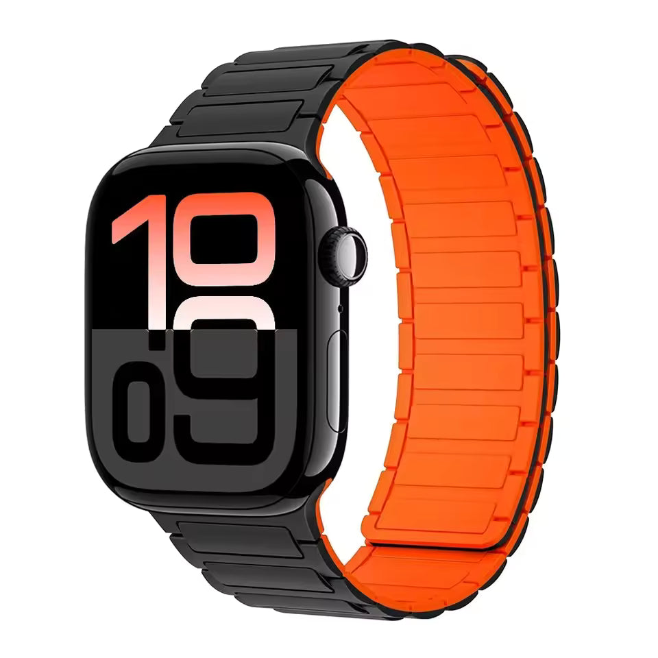 Magnetic Silicone Strap for Apple Watch Band iWatch Series Ultra3/2/11/10/9/8/7/6/5/SE
