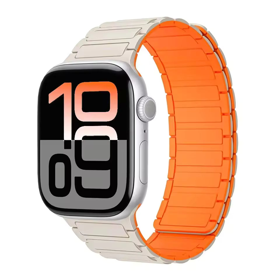 Magnetic Silicone Strap for Apple Watch Band iWatch Series Ultra3/2/11/10/9/8/7/6/5/SE