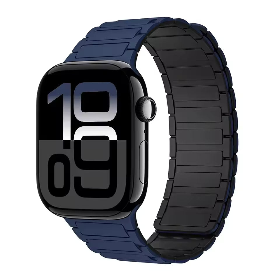 Magnetic Silicone Strap for Apple Watch Band iWatch Series Ultra3/2/11/10/9/8/7/6/5/SE