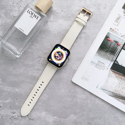 Manual Needlework Leather Strap for Apple Watch Band iWatch Series 6/5/4/3/SE/Ultra/2/10/9/8/7