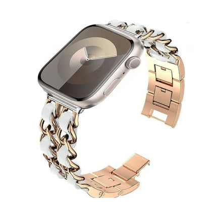 Metal Chain Bracelet for Apple Watch Band iWatch Series Ultra3/2/11/10/9/8/7/6/5/4/SE
