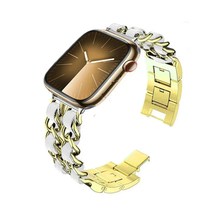 Metal Chain Bracelet for Apple Watch Band iWatch Series Ultra3/2/11/10/9/8/7/6/5/4/SE