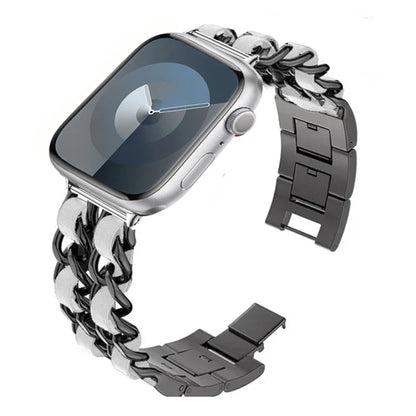 Metal Chain Bracelet for Apple Watch Band iWatch Series Ultra3/2/11/10/9/8/7/6/5/4/SE