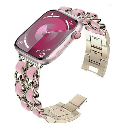 Metal Chain Bracelet for Apple Watch Band iWatch Series Ultra3/2/11/10/9/8/7/6/5/4/SE